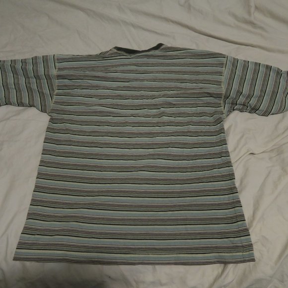 VTG Rhinoceros Sportswear Striped T-Shirt Multi - Picture 8 of 9